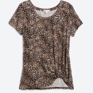 Levie Knot Front Knit Tee